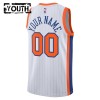 New York Knicks Custom Nike 2024-25 City Edition Valkoinen Lasten Pelipaidat Swingman